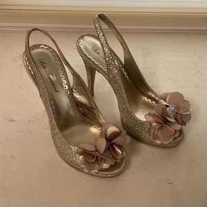 Gold Lulu Townsend Heel (Sling Back) Size 10